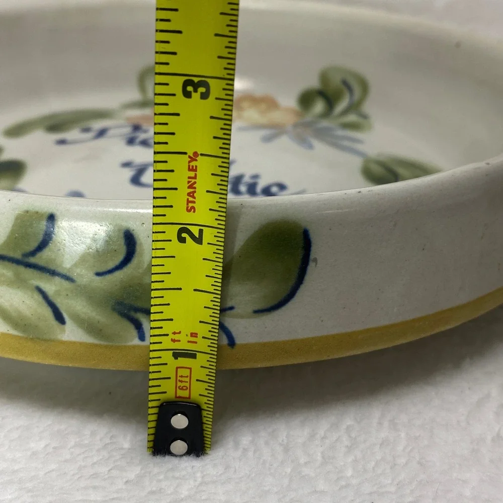Louisville Stoneware Pies by Dottie Ceramic Pie‎ Plate Hand Painted Farmhouse